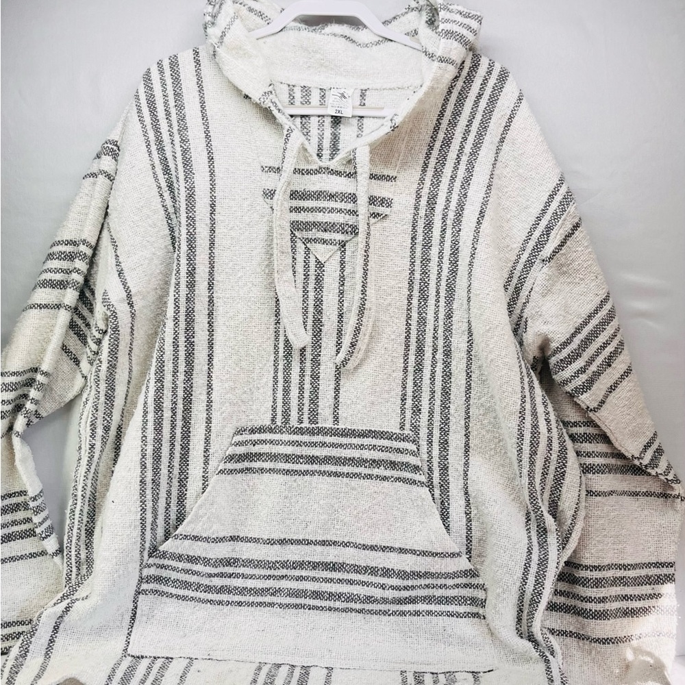 Striped Lightweight Hoodie Jacket